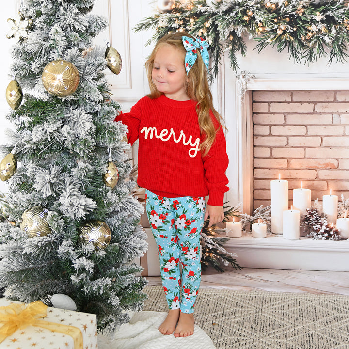 Elsa Floral CLIP BOW - Gigi and Max