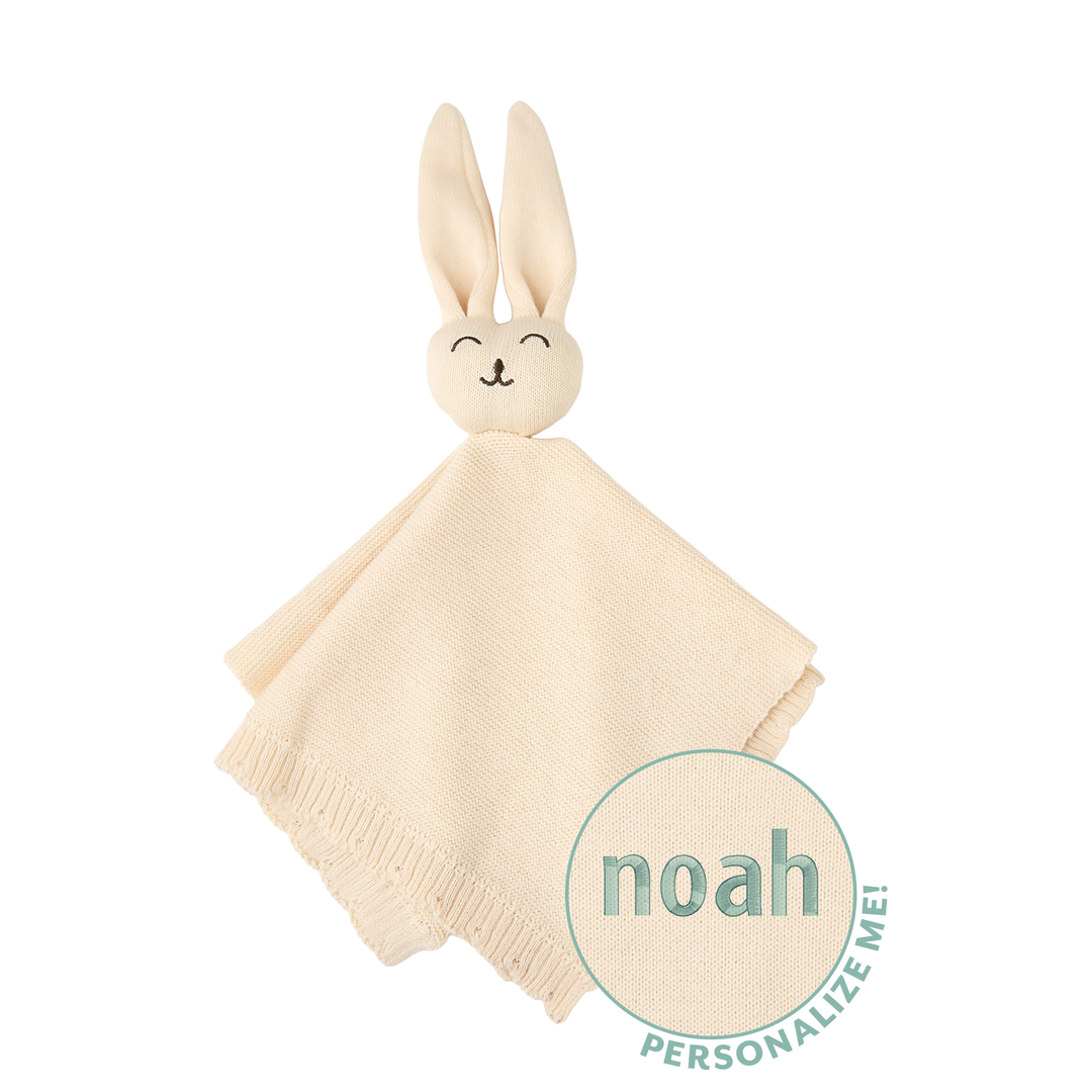 Oatmeal KNIT BUNNY LOVEY - Gigi and Max