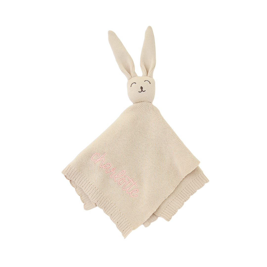 Oatmeal KNIT BUNNY LOVEY - Gigi and Max