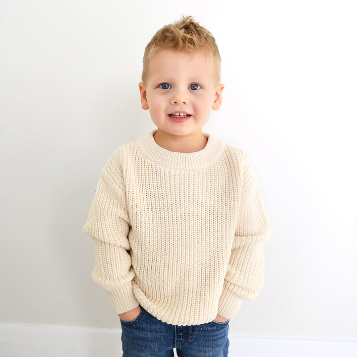 Oatmeal SWEATER - Gigi and Max