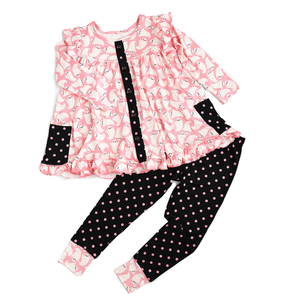 Glinda Ghosts & Raya Dot PEPLUM SET - Gigi and Max