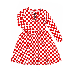 Beck Red Checks TUTU DRESS - Gigi and Max