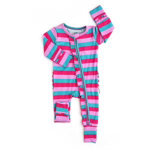 Maddie Stripe RUFFLE ZIP - Gigi and Max