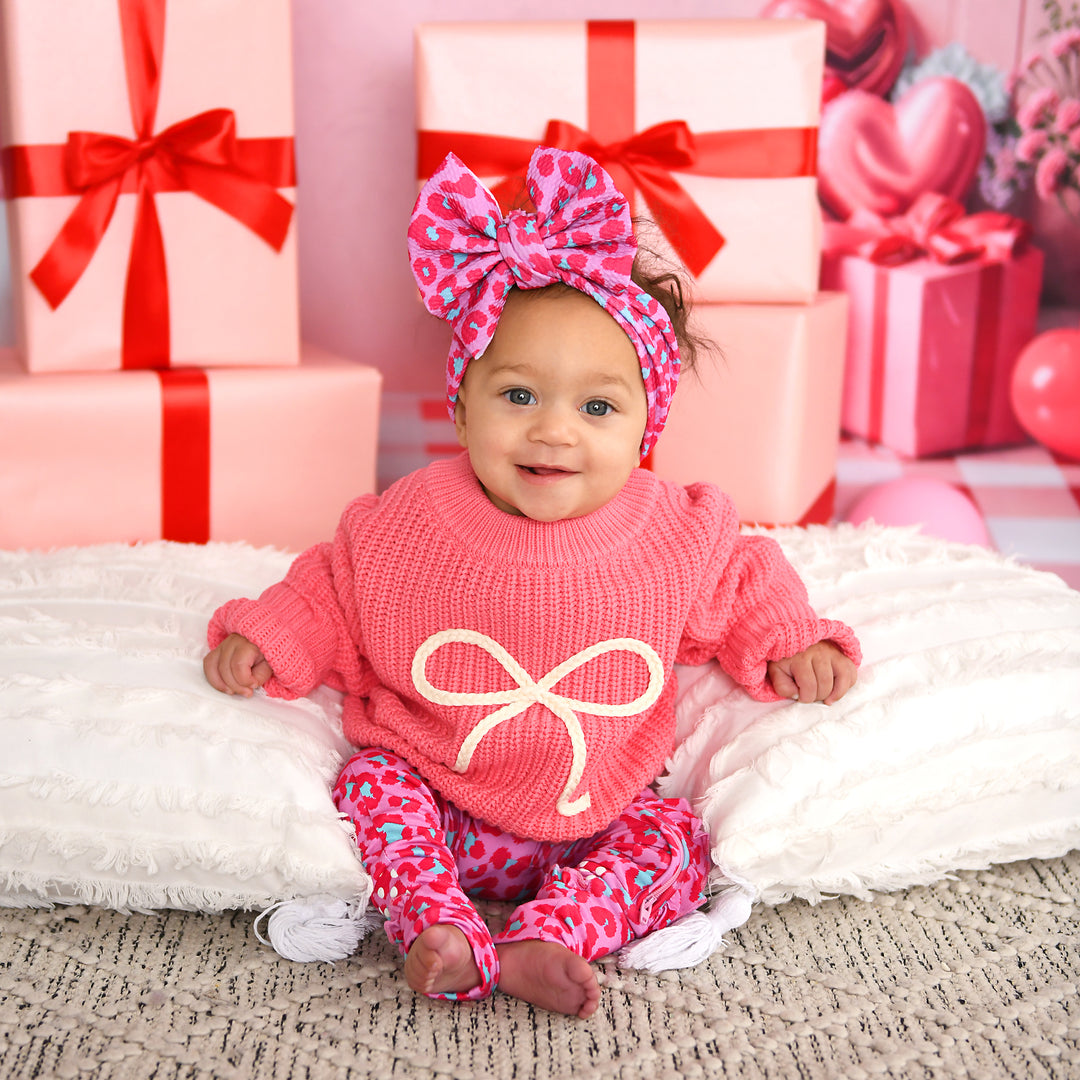 Pink Bow SWEATER