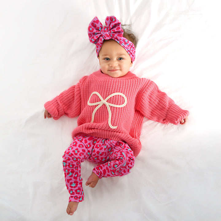 Pink Bow SWEATER