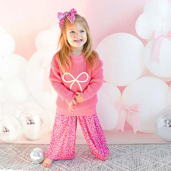 Pink Bow SWEATER - Gigi and Max