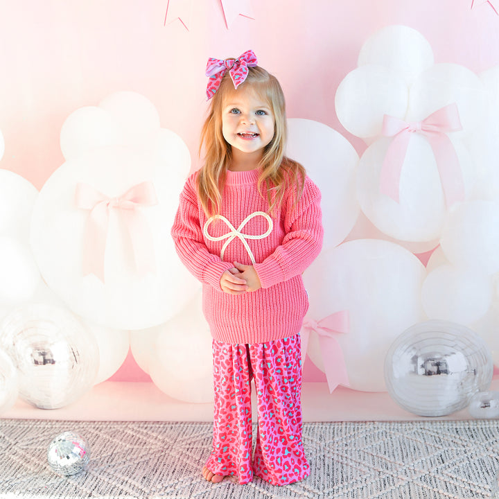 Pink Bow SWEATER - Gigi and Max