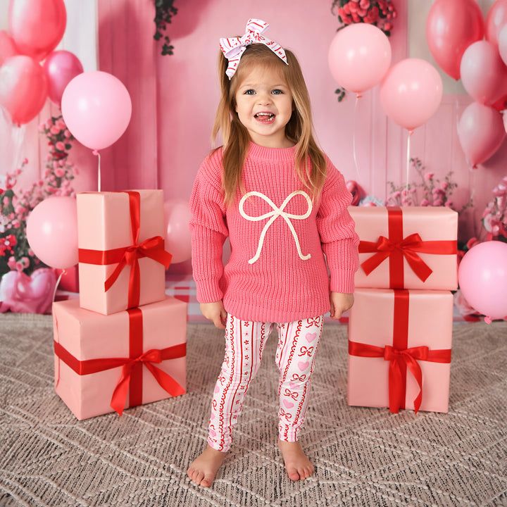 Pink Bow SWEATER - Gigi and Max