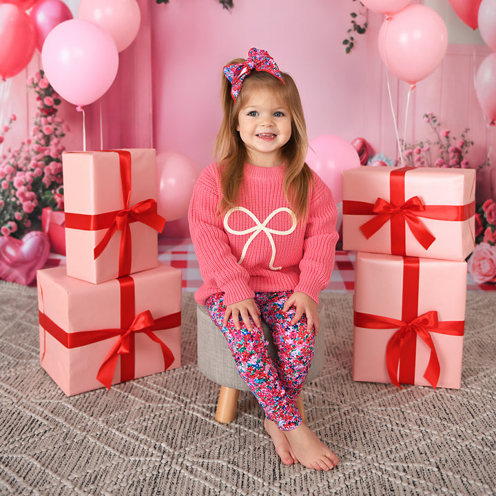 Pink Bow SWEATER - Gigi and Max