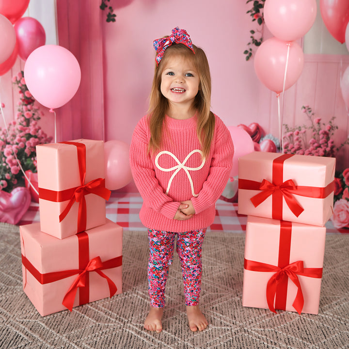 Pink Bow SWEATER - Gigi and Max