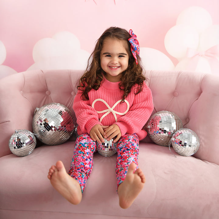 Pink Bow SWEATER - Gigi and Max