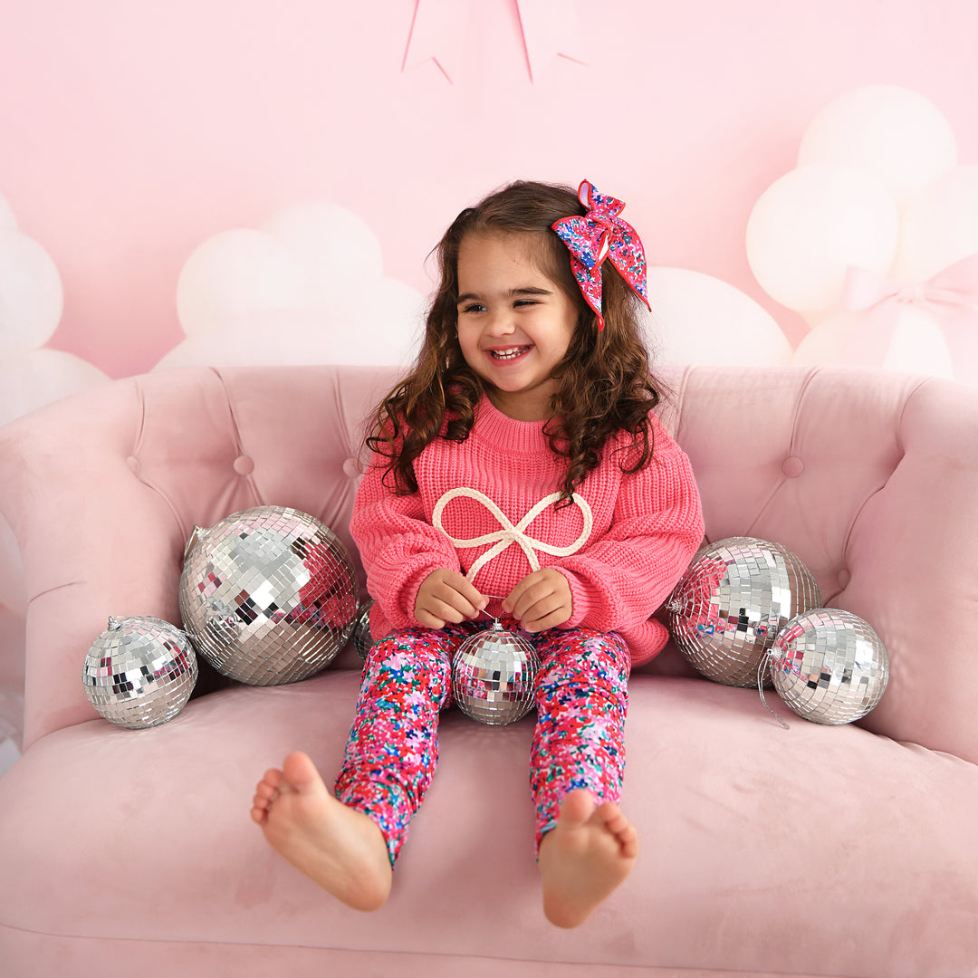 Pink Bow SWEATER - Gigi and Max