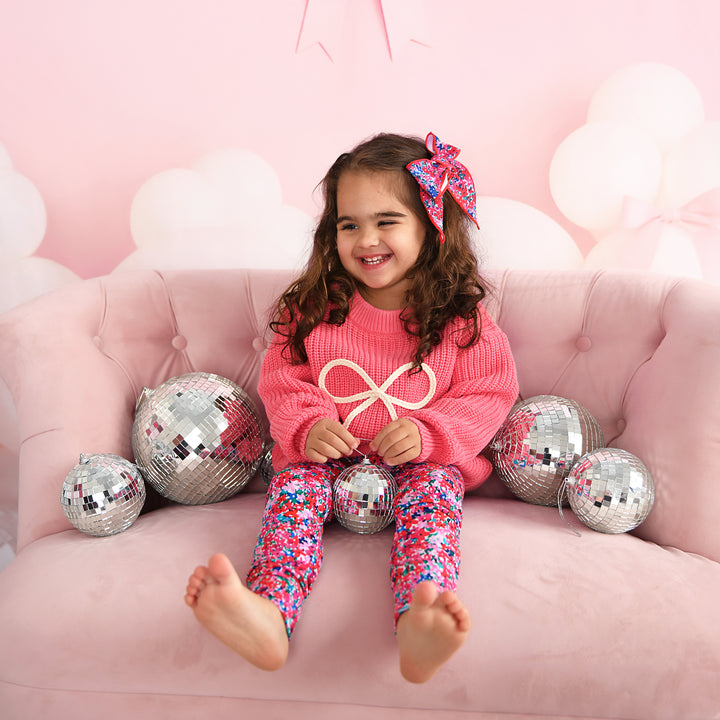 Pink Bow SWEATER - Gigi and Max