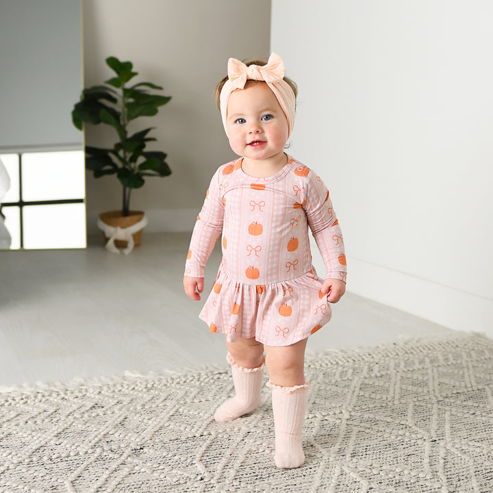 Peach SOFT NYLON ELASTIC HEADBAND - Gigi and Max