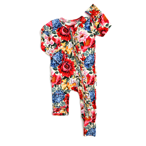 Lottie Floral RUFFLE ZIP - Gigi and Max