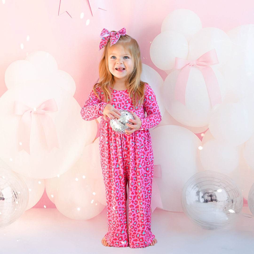 Zuri Leopard WIDE LEG ROMPER - Gigi and Max