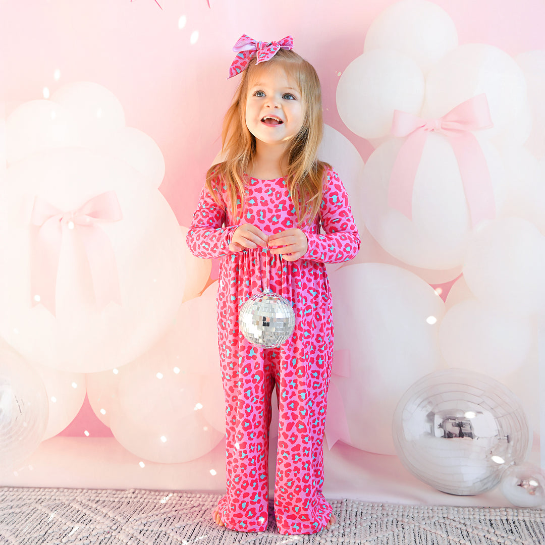 Zuri Leopard WIDE LEG ROMPER - Gigi and Max