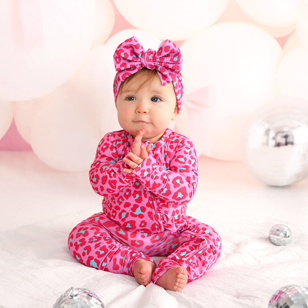 Zuri Leopard RUFFLE ZIP - Gigi and Max