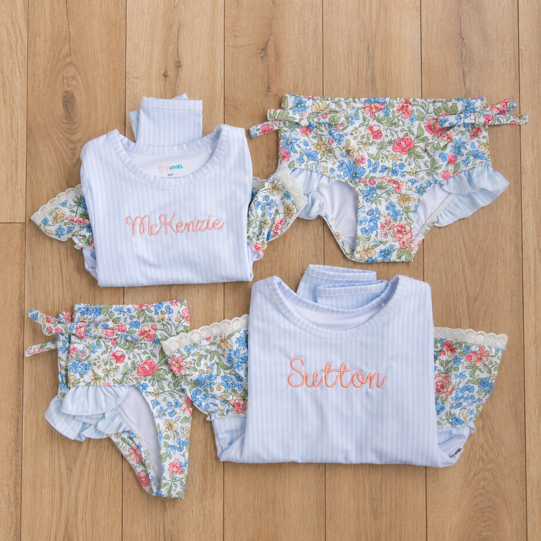 Vera RASH GUARD TWO PIECE SWIM SET - Gigi and Max