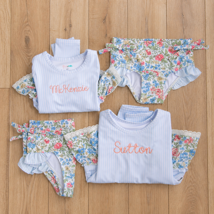 Vera RASH GUARD TWO PIECE SWIM SET - Gigi and Max