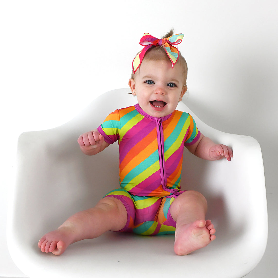 Amanda Stripe CLIP BOW - Gigi and Max