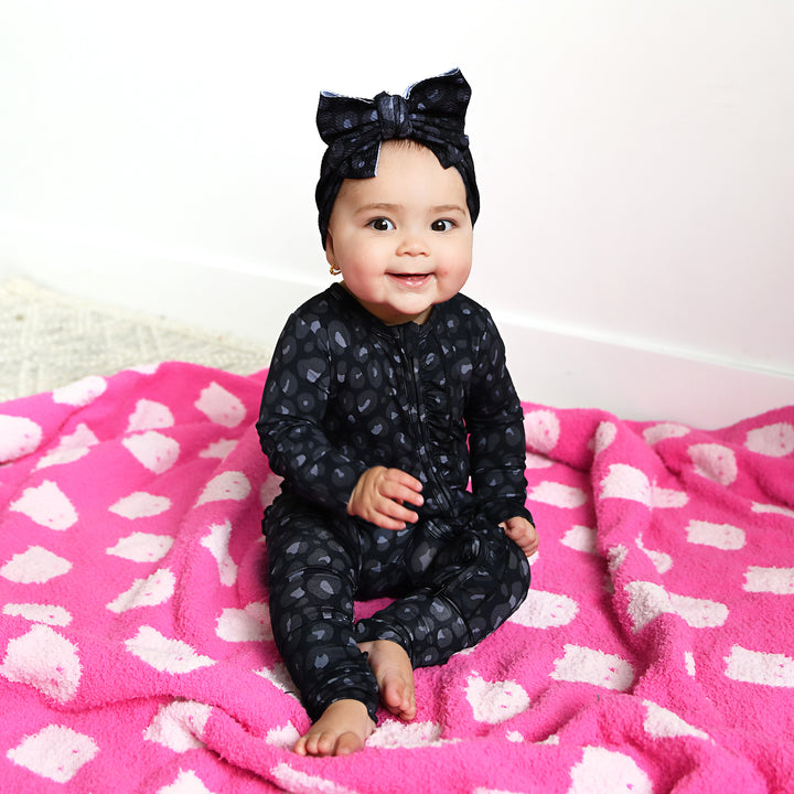 Ash Black Leopard HEADWRAP - Gigi and Max