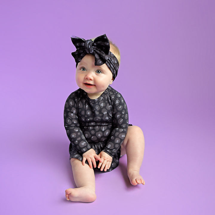 Ash Black Leopard HEADWRAP - Gigi and Max