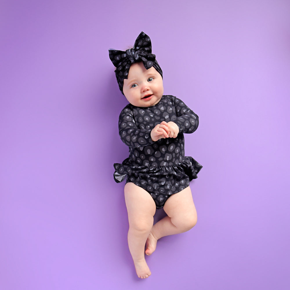 Ash Black Leopard HEADWRAP - Gigi and Max