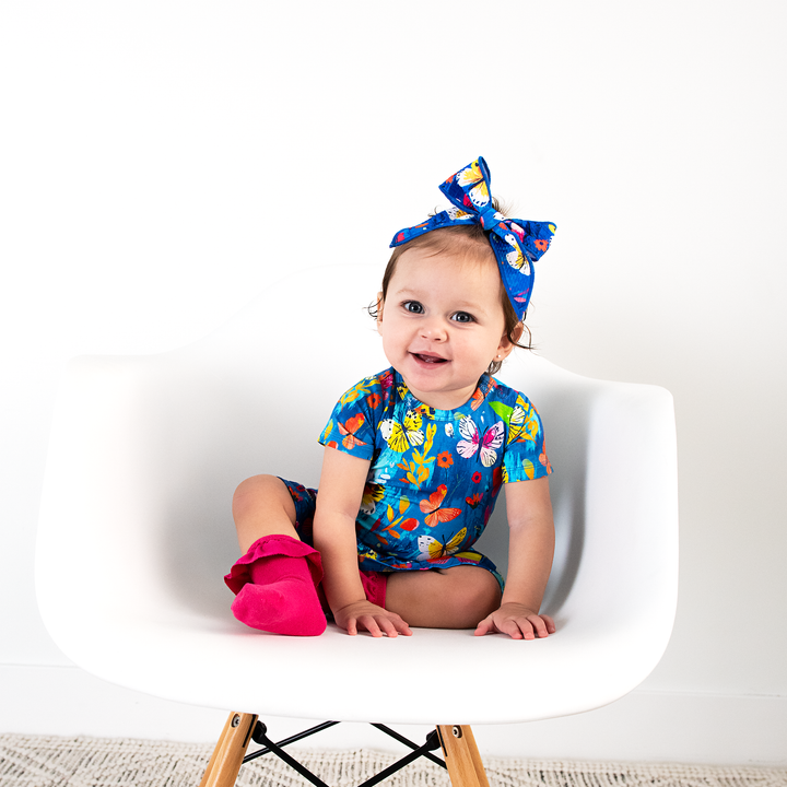 Magenta RUFFLE SOCKS - Gigi and Max