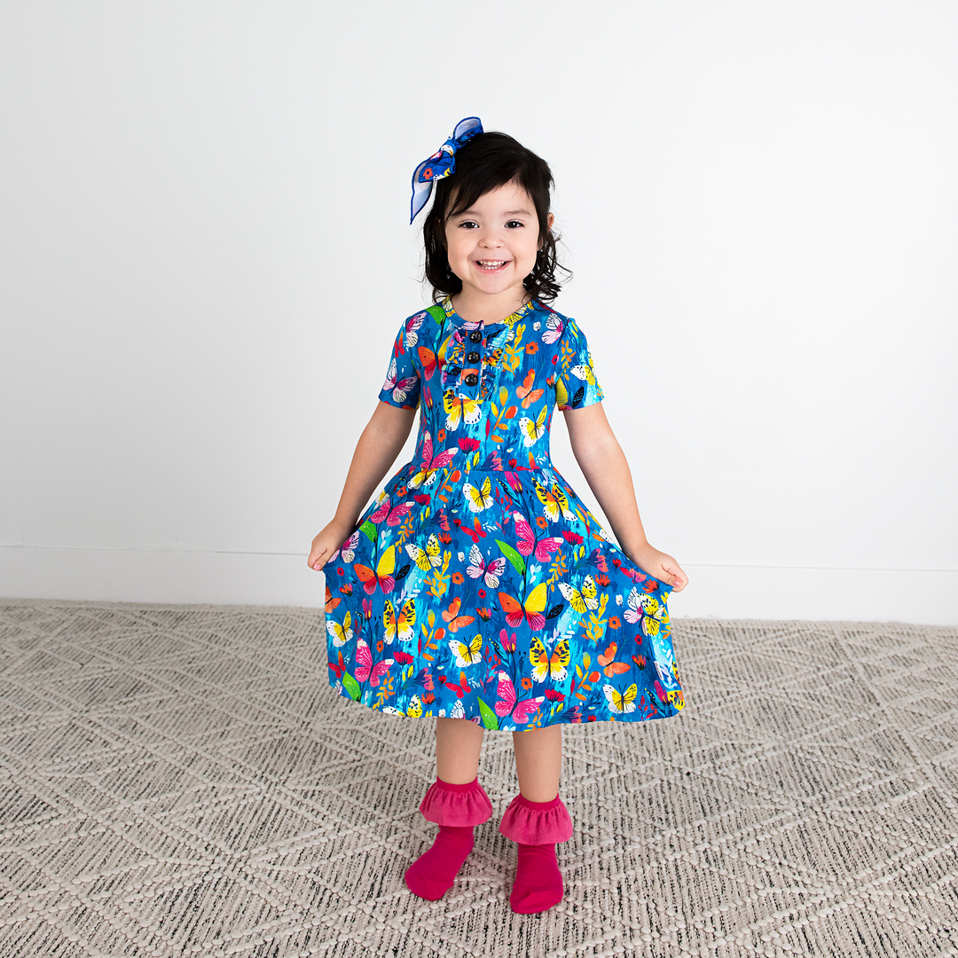 Magenta RUFFLE SOCKS - Gigi and Max