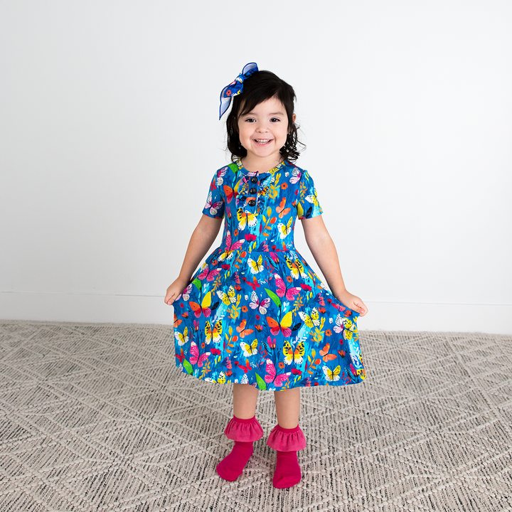 Magenta RUFFLE SOCKS - Gigi and Max