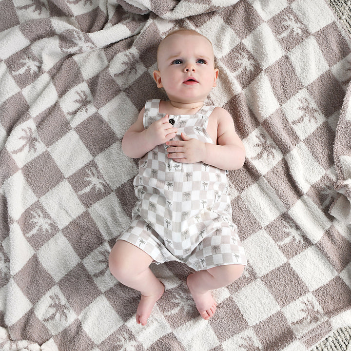 Beau Palm Tree PLUSH BLANKET - Gigi and Max