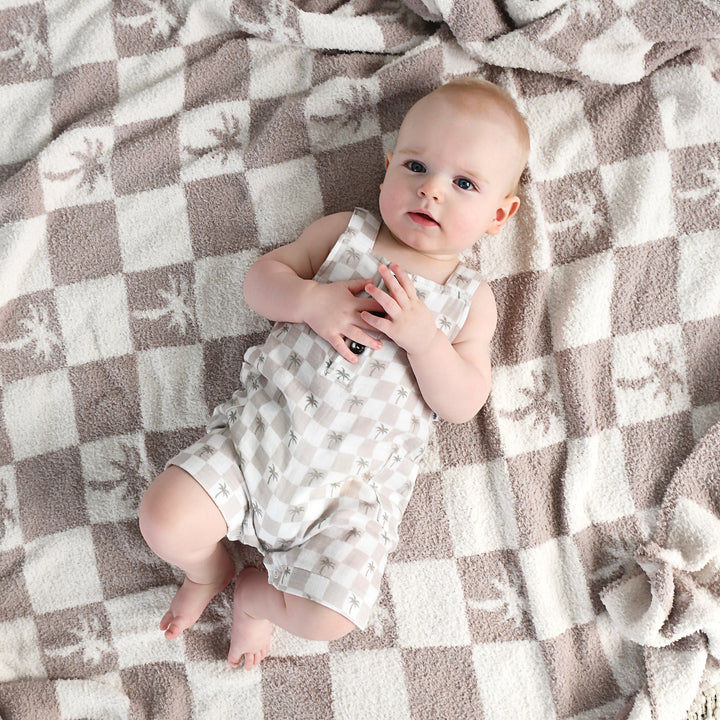 Beau Palm Tree PLUSH BLANKET - Gigi and Max