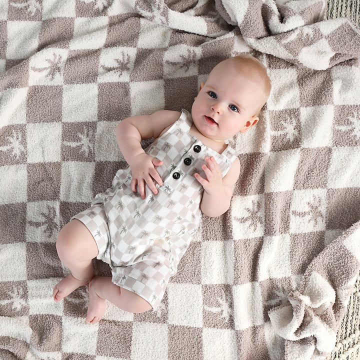 Beau Palm Tree PLUSH BLANKET - Gigi and Max