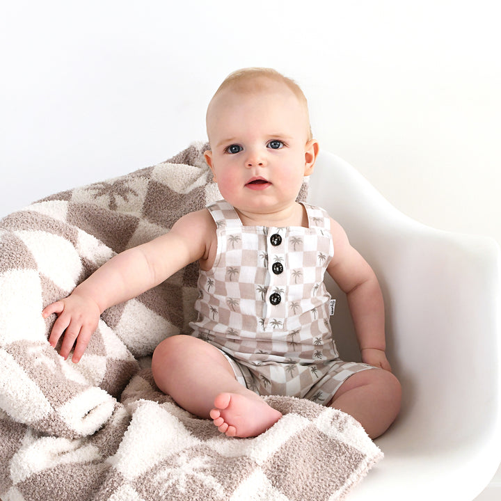 Beau Palm Tree PLUSH BLANKET - Gigi and Max