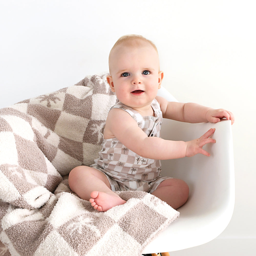 Beau Palm Tree PLUSH BLANKET - Gigi and Max