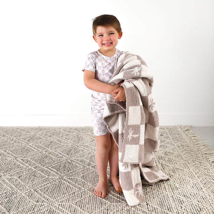 Beau Palm Tree PLUSH BLANKET - Gigi and Max