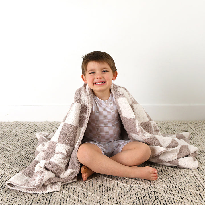 Beau Palm Tree PLUSH BLANKET - Gigi and Max