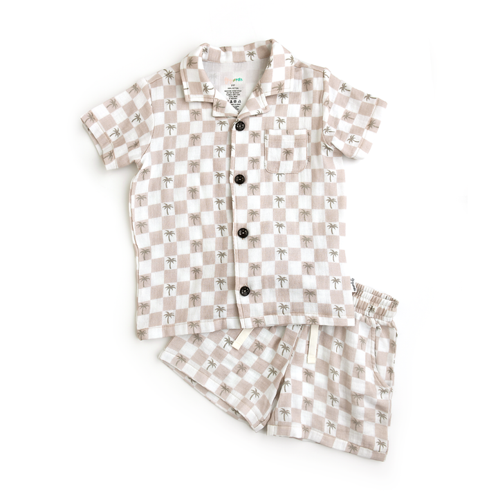 Beau Palm Tree COASTAL SET ORGANIC - Gigi and Max