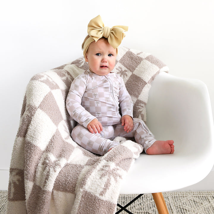 Beau Palm Tree PLUSH BLANKET - Gigi and Max