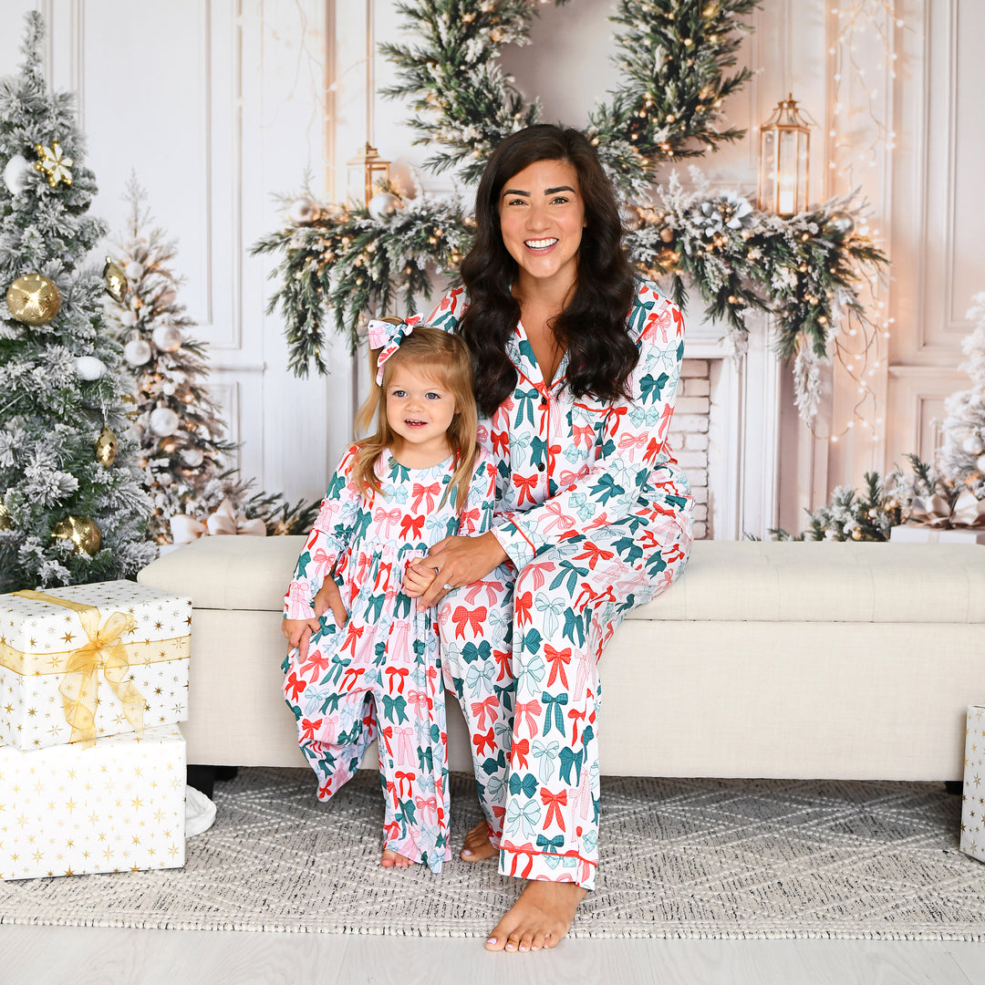 Belle Bows WIDE LEG ROMPER - Gigi and Max