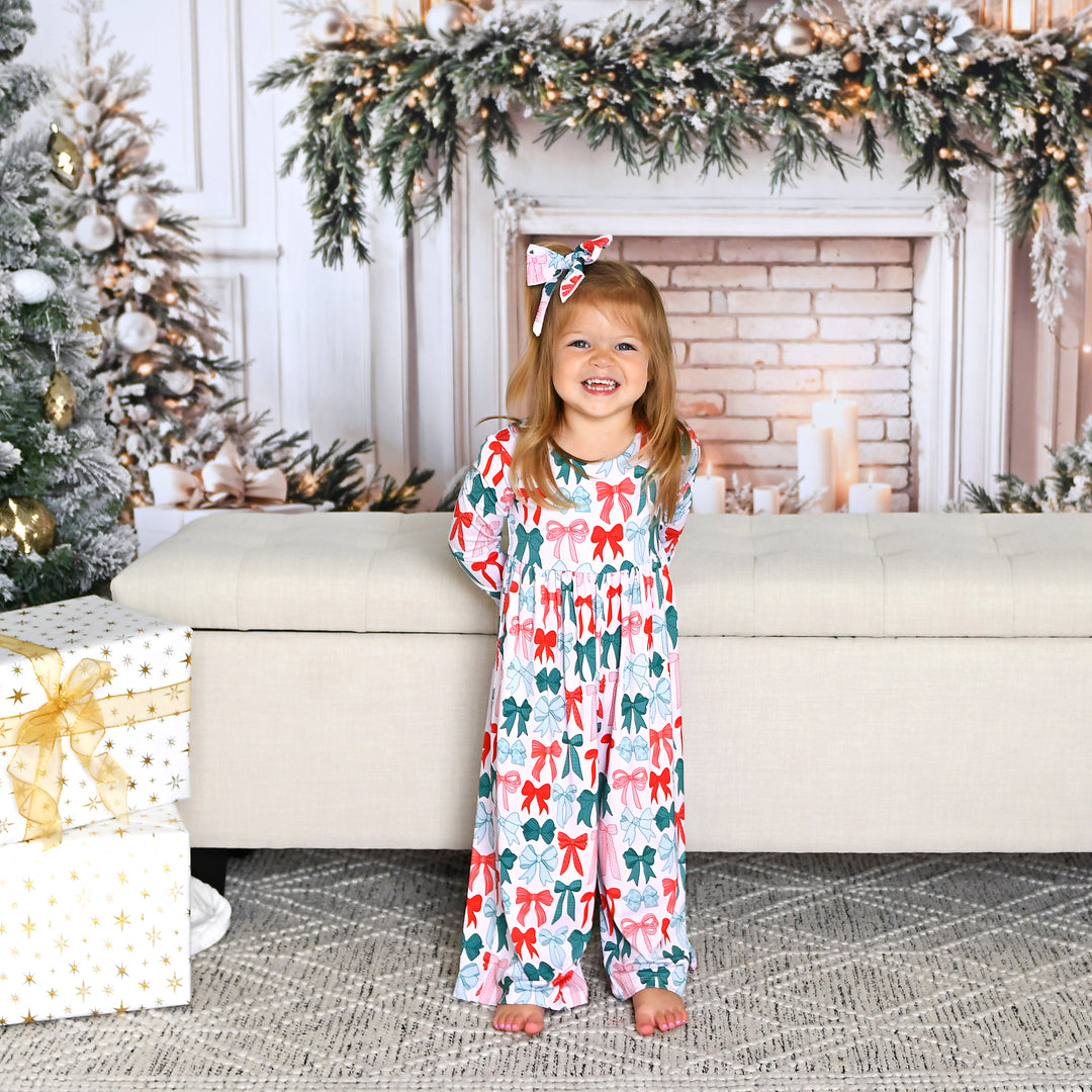 Belle Bows WIDE LEG ROMPER - Gigi and Max