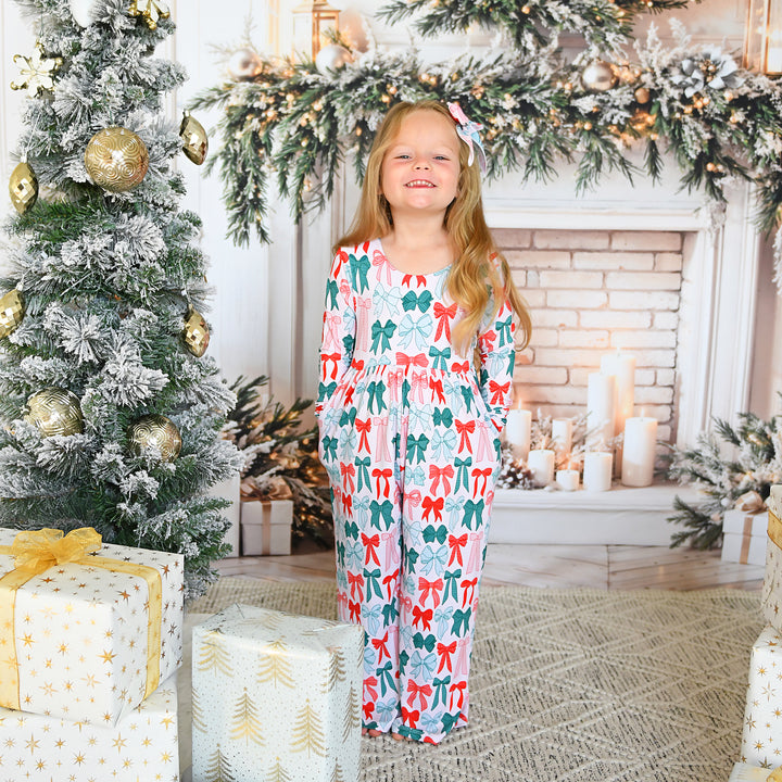 Belle Bows WIDE LEG ROMPER - Gigi and Max