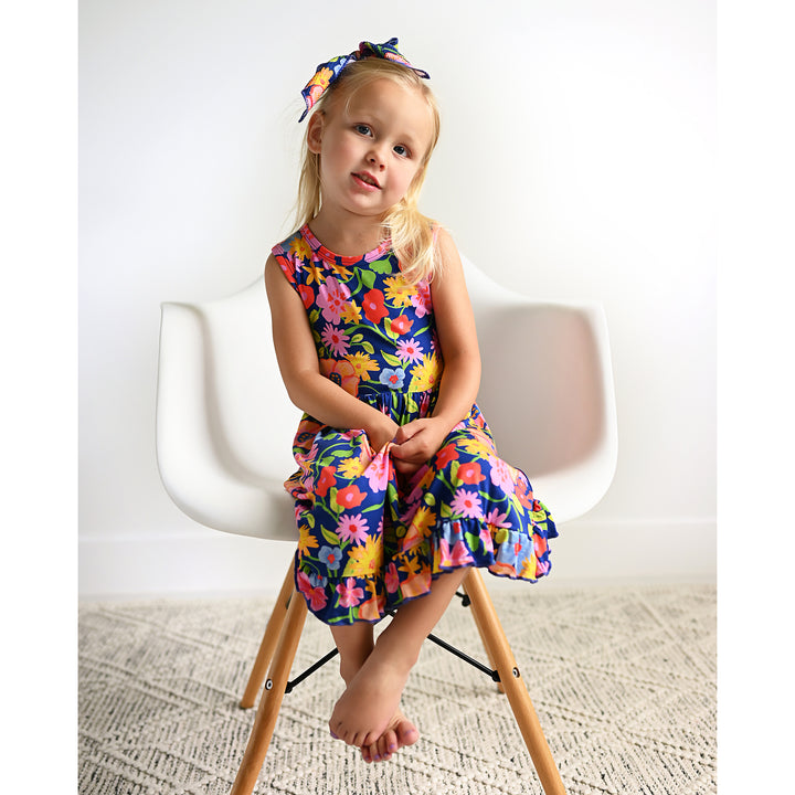 Birdie TANK RUFFLE TWIRL DRESS - Gigi and Max