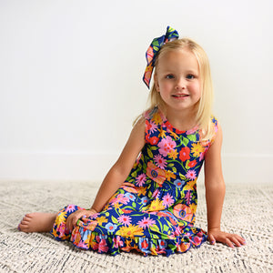 Birdie TANK RUFFLE TWIRL DRESS - Gigi and Max