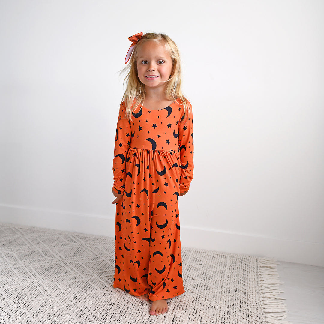 Blaise Orange Moon CLIP BOW - Gigi and Max