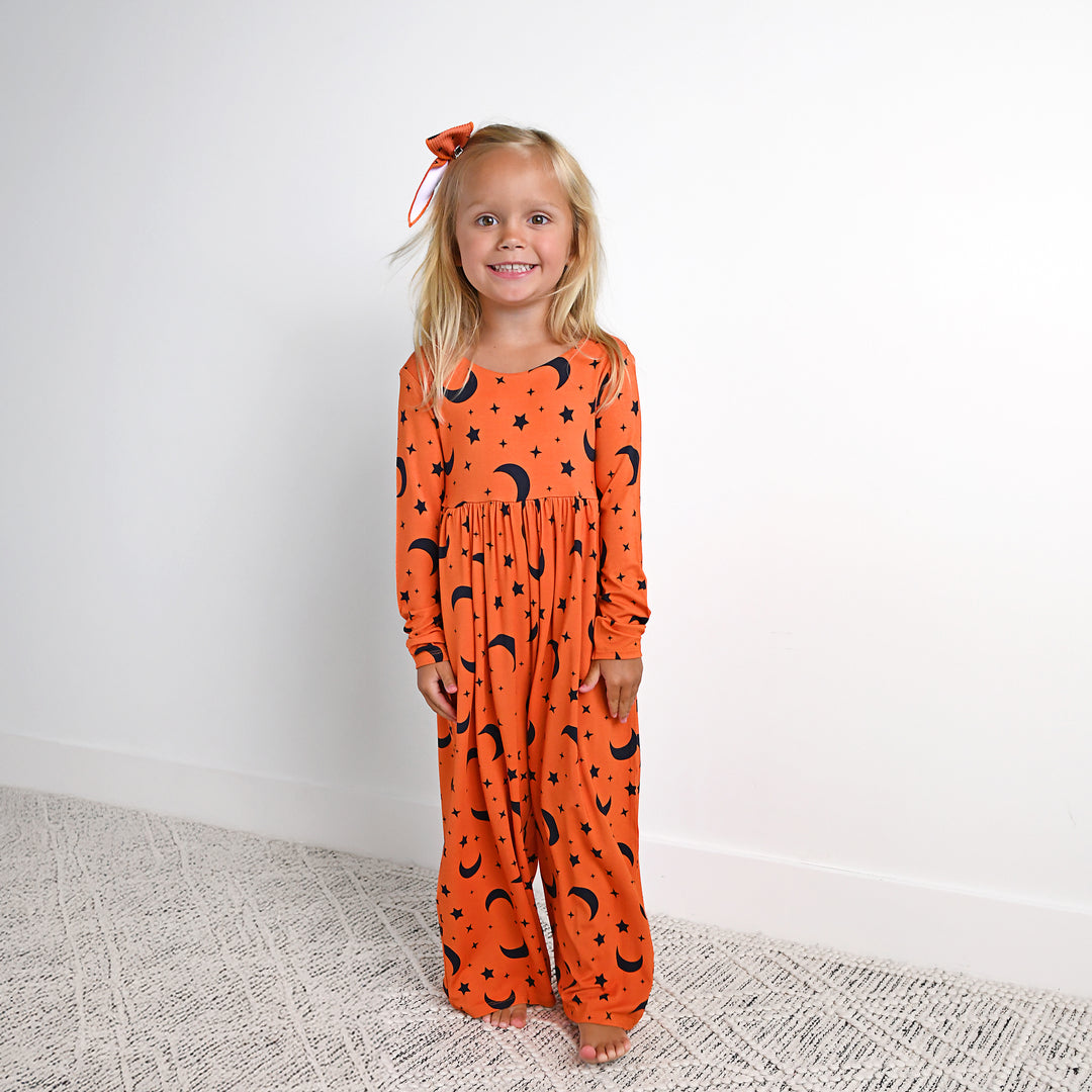 Blaise Orange Moon CLIP BOW - Gigi and Max