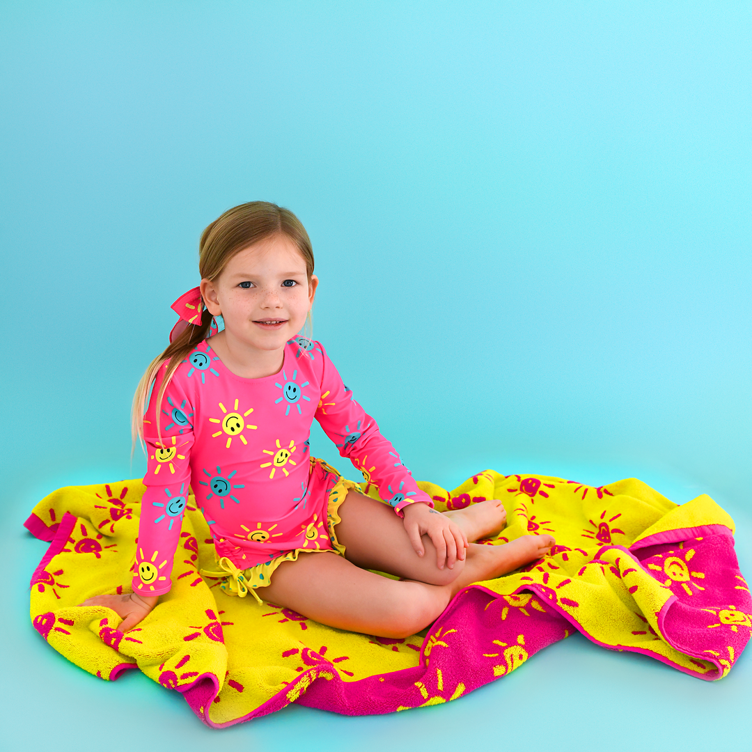 Brittany Smiley Face CLIP BOW - Gigi and Max