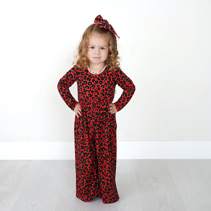 Chloe Leopard WIDE LEG ROMPER - Gigi and Max