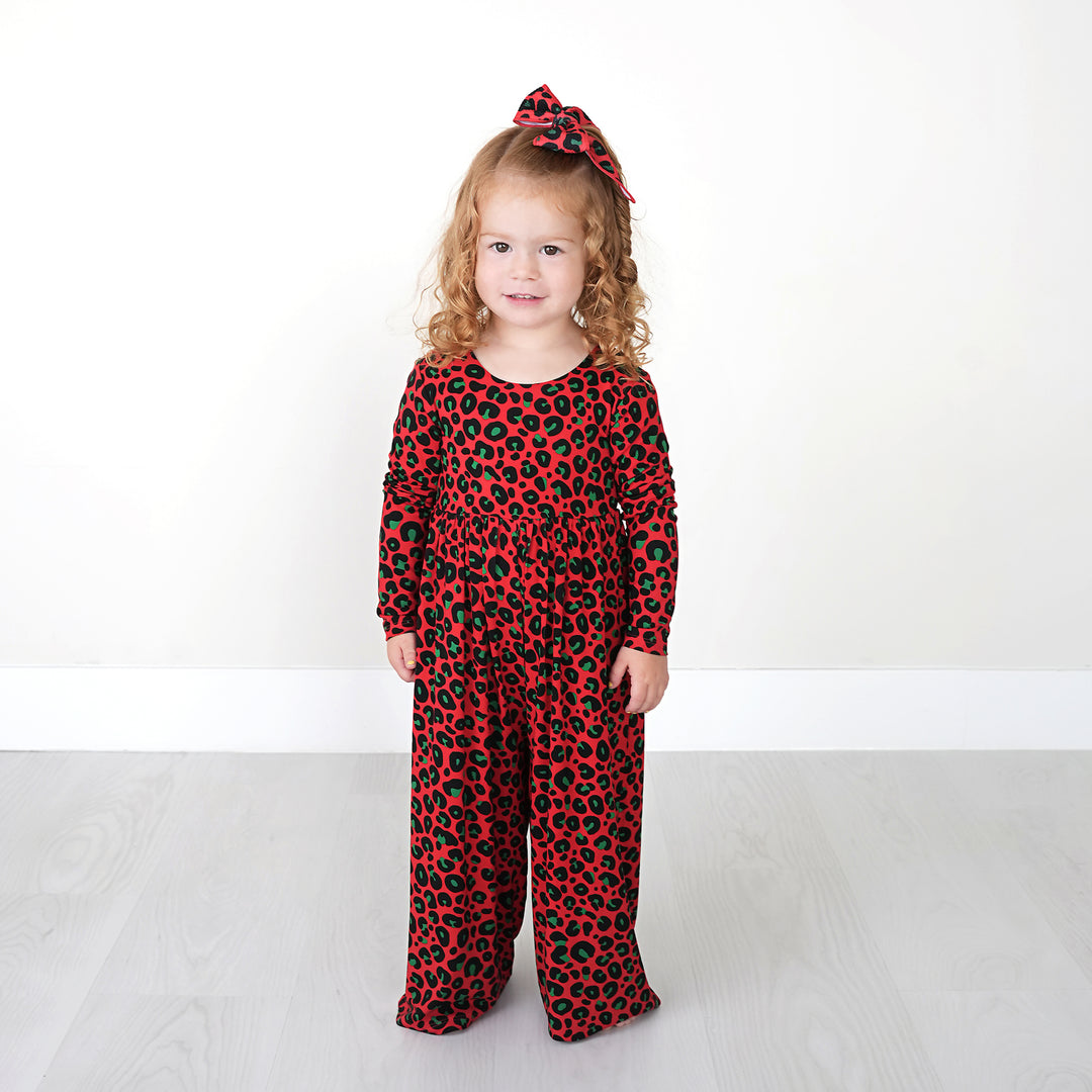 Chloe Leopard WIDE LEG ROMPER - Gigi and Max